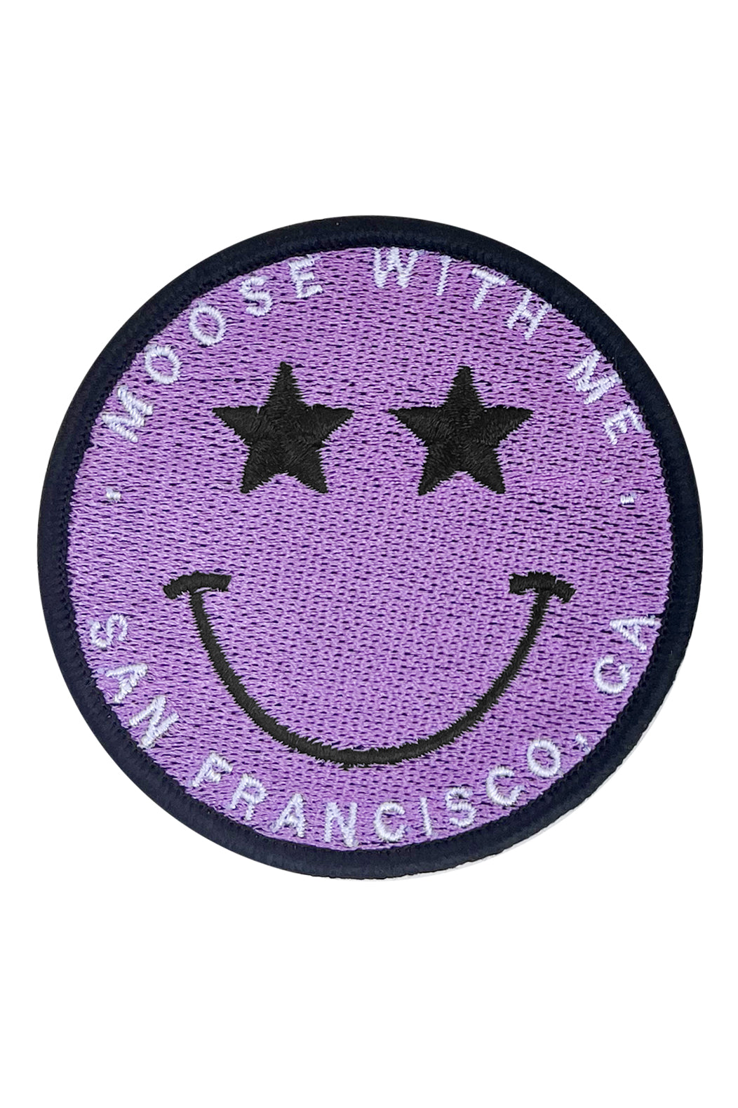 Star Smiley Face San Francisco California Velcro Patch