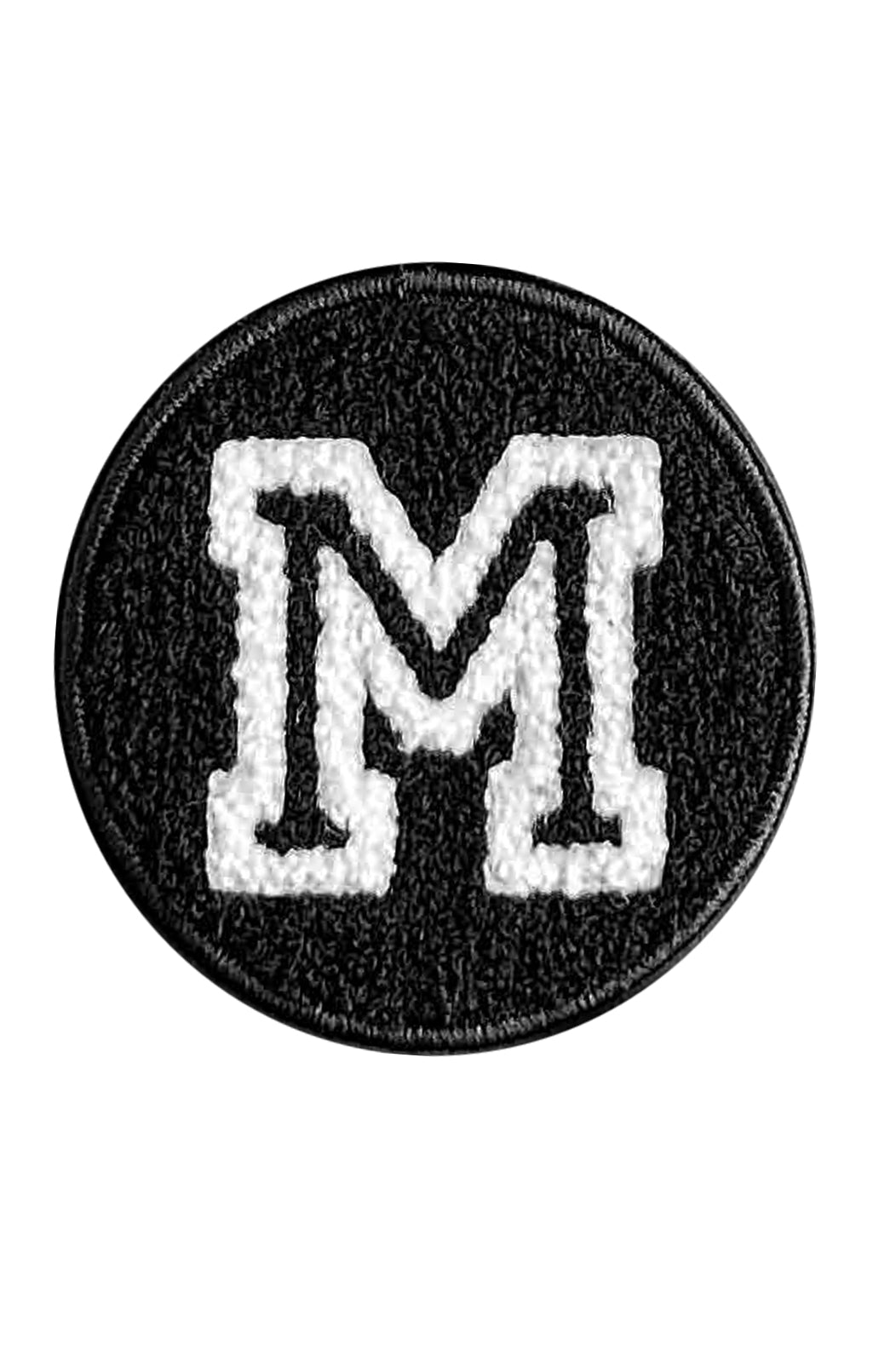 Initial Letter M Velcro Patch