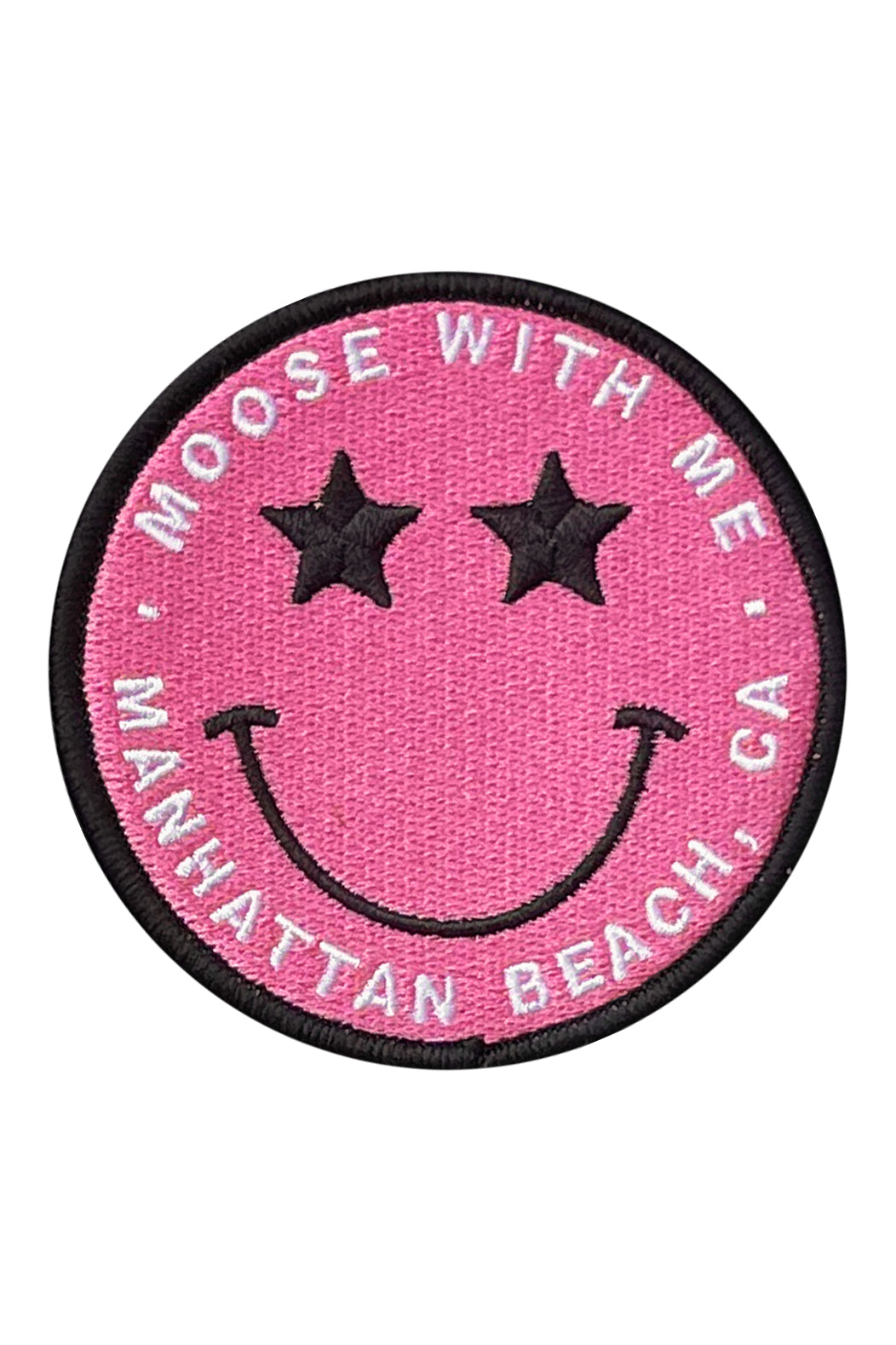 Star Smiley Face Manhattan Beach California Velcro Patch
