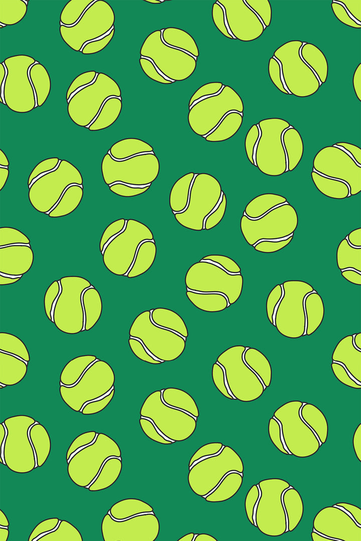 Dog Bandana Tennis Ball - Green - Customize by adding Interchangeable Velcro Embroidered Patches