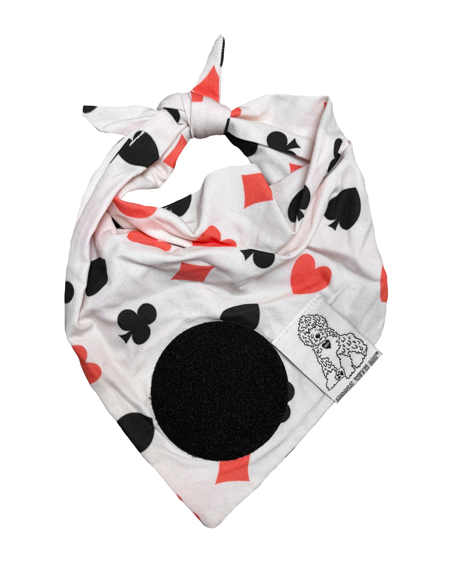 Dog Bandana Ace - Customize by adding Interchangeable Velcro Embroidered Patches