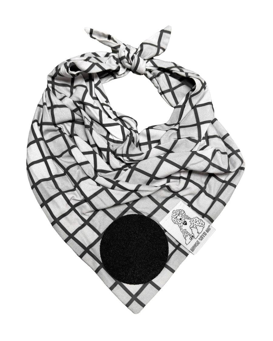 Dog Bandana Disco Ball - Customize by adding Interchangeable Velcro Embroidered Patches
