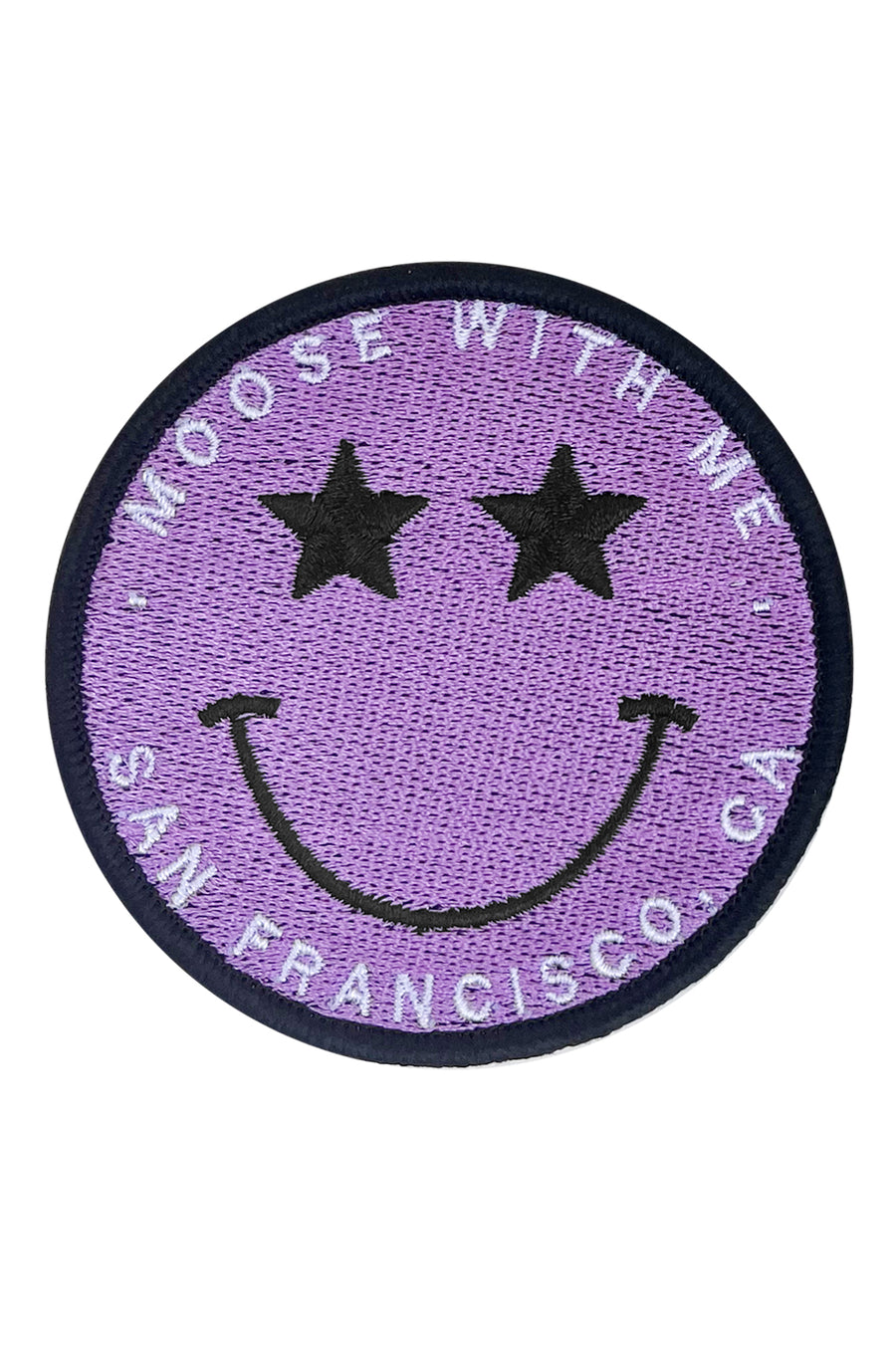 Star Smiley Face San Francisco California Velcro Patch